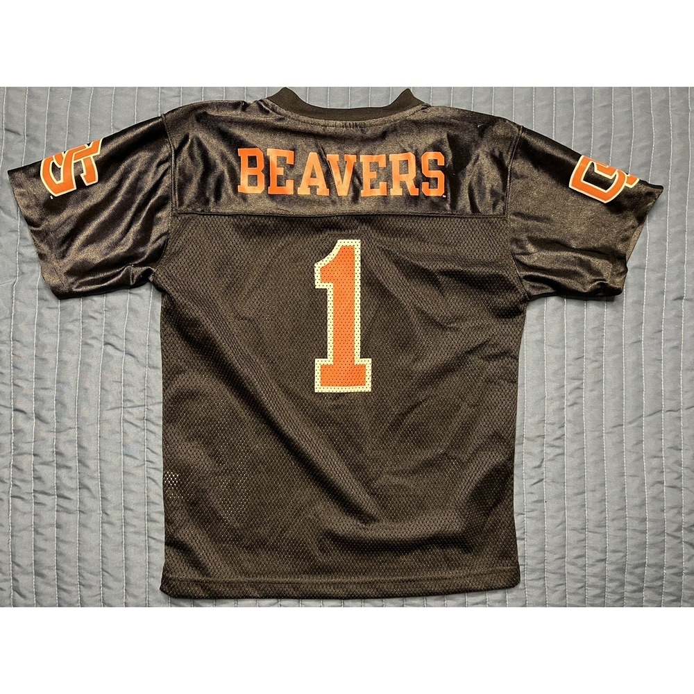 Pro Edge Oregon State Beavers Football Jersey Youth Size 8/10 Black #1 College